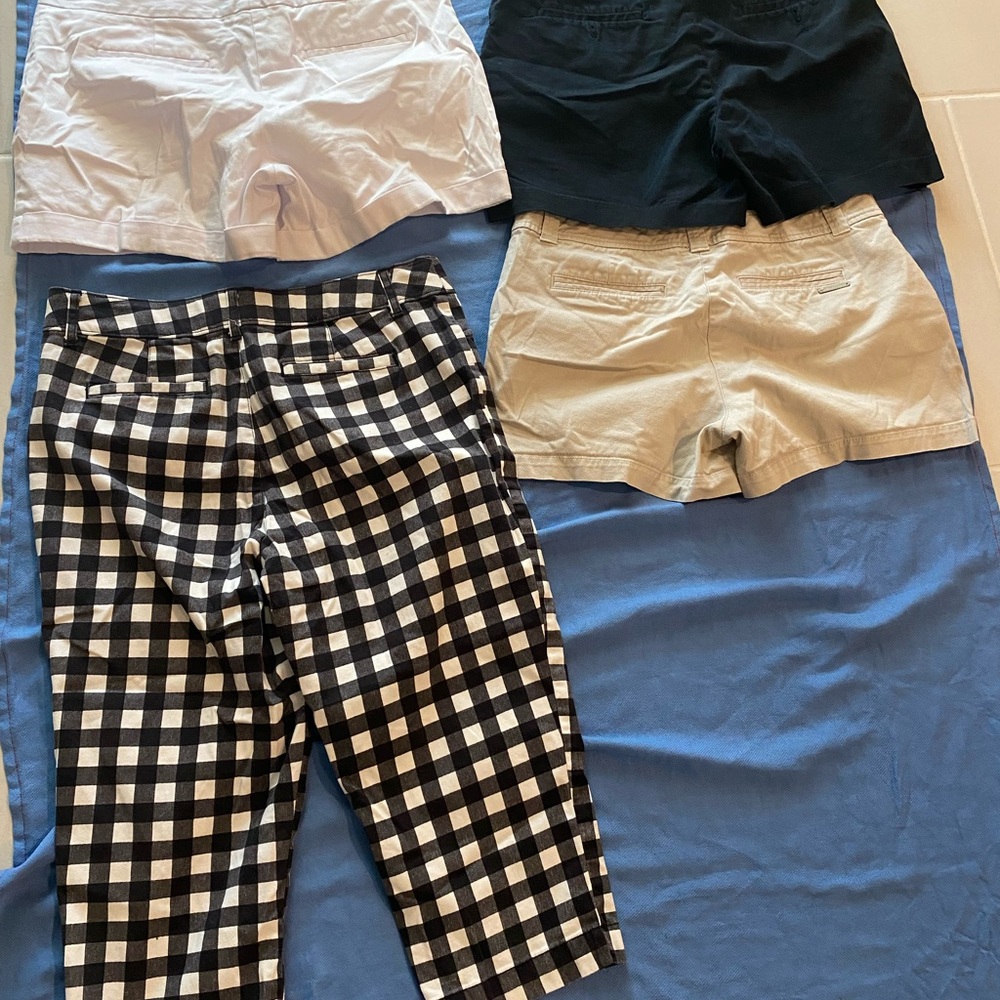Banana Republic Black and Blue Shorts